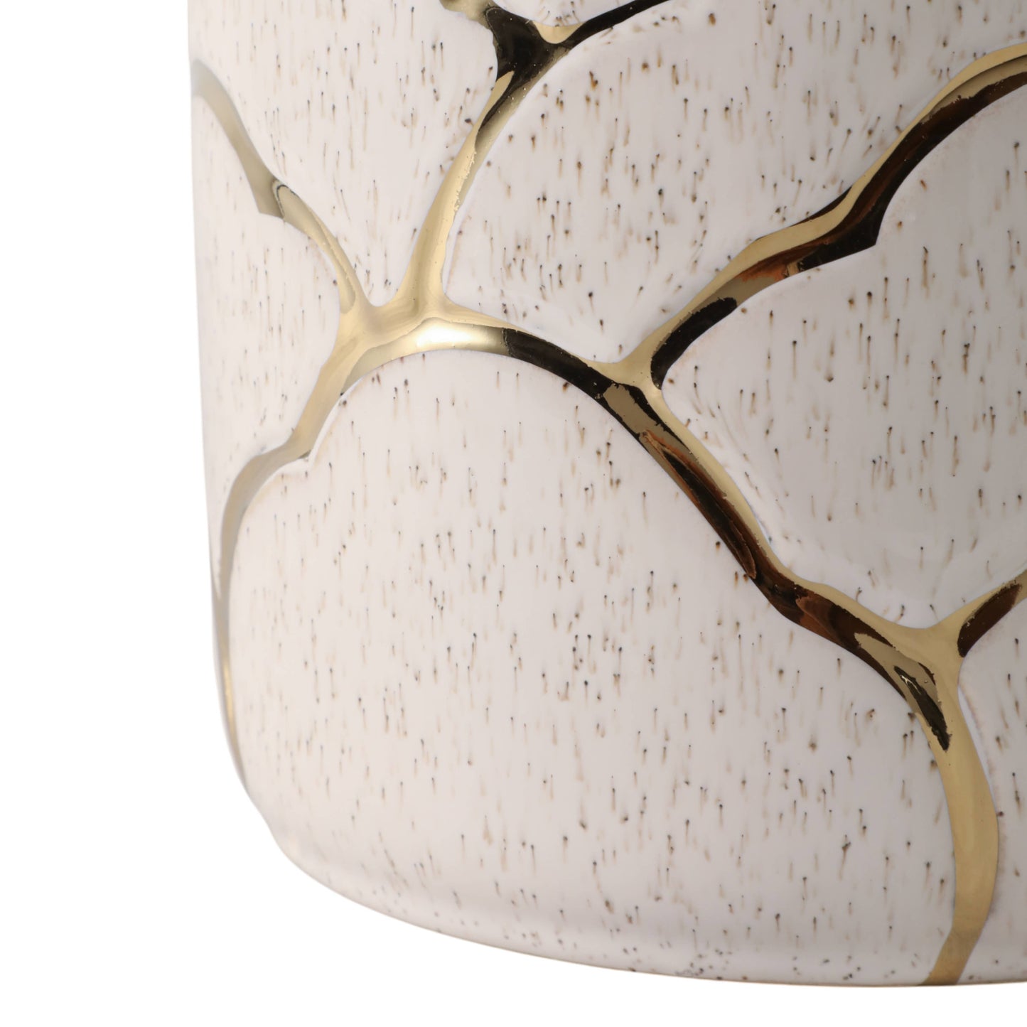 Ivory/Gold Resin Cloud Planters, 6/7 in.