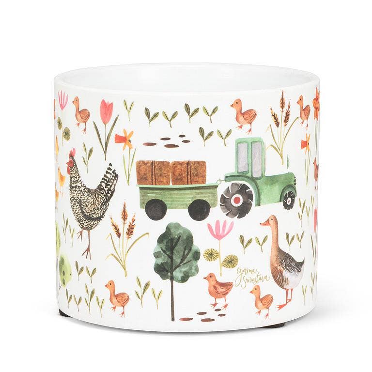 Small Farmyard Planter-4.5"D