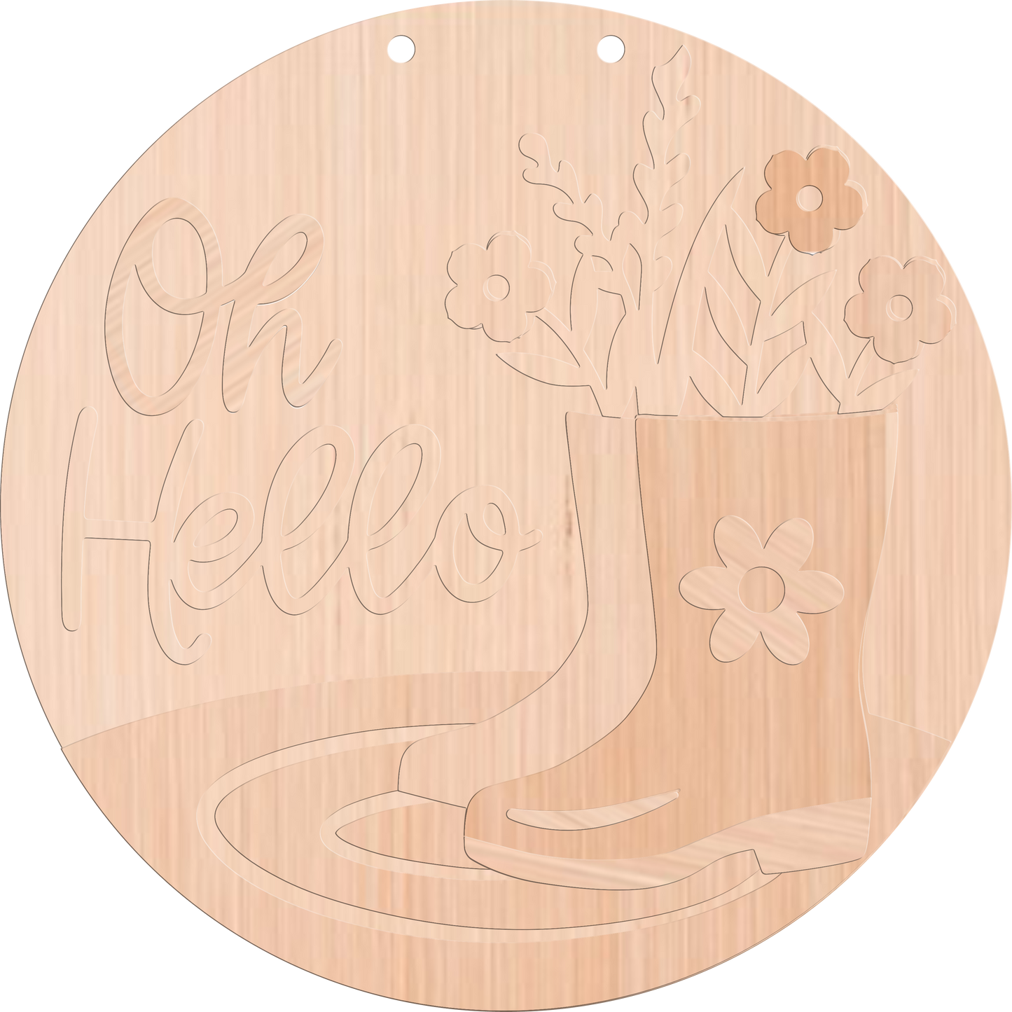 Spring- Oh Hello Rainboots  Door Hanger DIY | Paint Kit